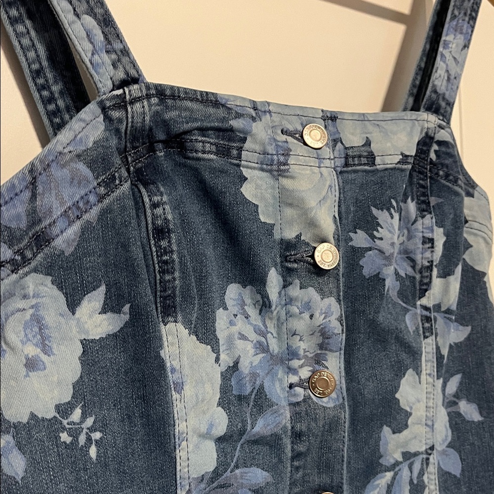GAP Denim Floral Mini Dress - Picture 5 of 7